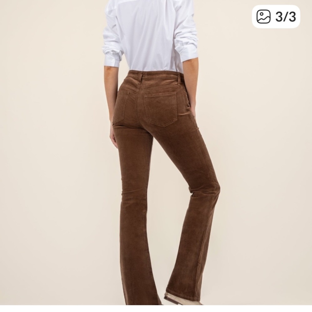 KUT from the Kloth Women's Karen Baby Bootcut in brown Corduroy size 6 - Picture 2 of 5